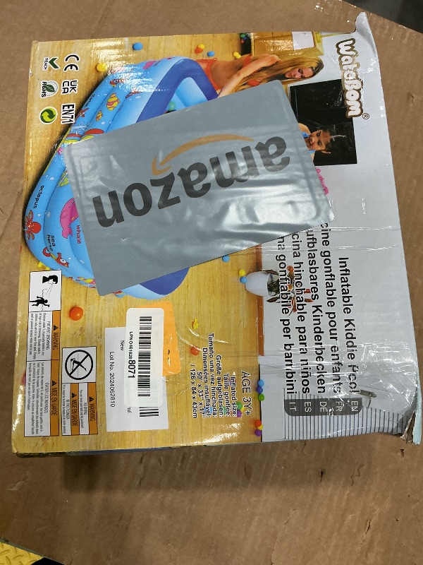 Photo 1 of *UNTESTED*
Inflatable Kiddie Pool, 51" x 33" x 21" Higher Kids Swimming Pool for Indoor or Outdoor, Ocean World Inflatable Bathtub with Inflatable Soft Floor, Ball Pit Pool