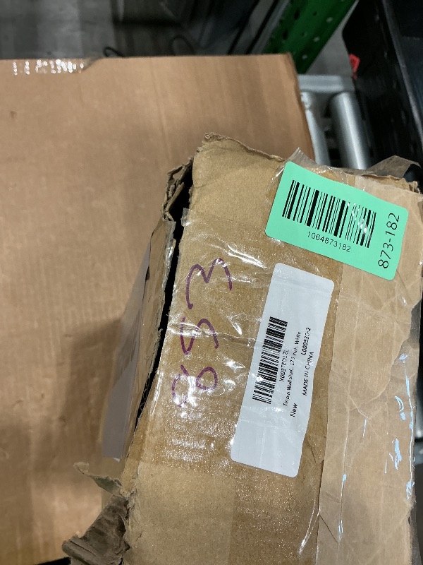 Photo 1 of ***MISSING CONNECTOR RODS*** Tinpin Wall Shelves 3-Tier, Bathroom Shelves Over Toilet, Rustic Industrial Pipe Shelf, Farmhouse Bathroom Decor, Floating Shelf Wall Decor for Bedroom, Living Room 17.3 inch, White