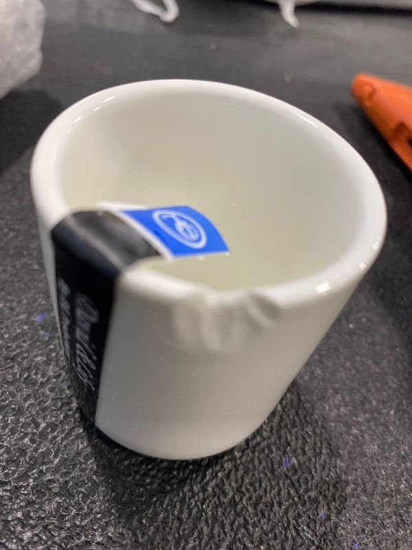 Photo 1 of ***MINOR DAMAGE*** Happy Sales, White Porcelain Perfect Sake Bottle Sake Cups For Japanese Restaurant Supply and Home (4 Cups 1.25 fl oz)