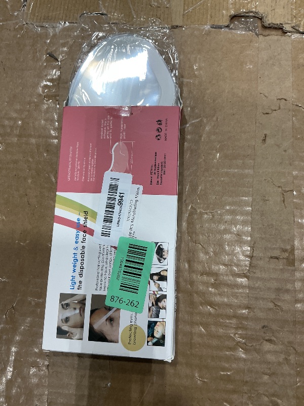 Photo 1 of 100 PCS Microblading Makeup Shower Face Shields Visors, Disposable Face Shields Masks for Hairspray Salon Supplies and Eyelash Extensions Eye Eyelid Surgery Aftercare