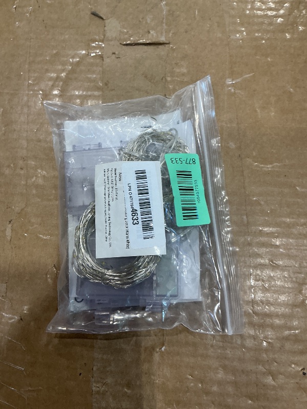 Photo 1 of *PARTIAL SET*
2 Pack Fairy Lights Battery Operated, 200 LED 66Ft Silver Wire Twinkle String Light 8 Modes Auto Timer Mini Christmas Fairy Lights for Bedroom Wedding Decor (Warm White)