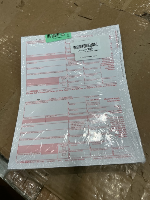 Photo 1 of 1099 MISC Forms 2024, 3 Part Tax Forms, Kit for 25 Individuals Income Set of Laser Forms - Designed for QuickBooks and Accounting Software, 1099 Tax Forms