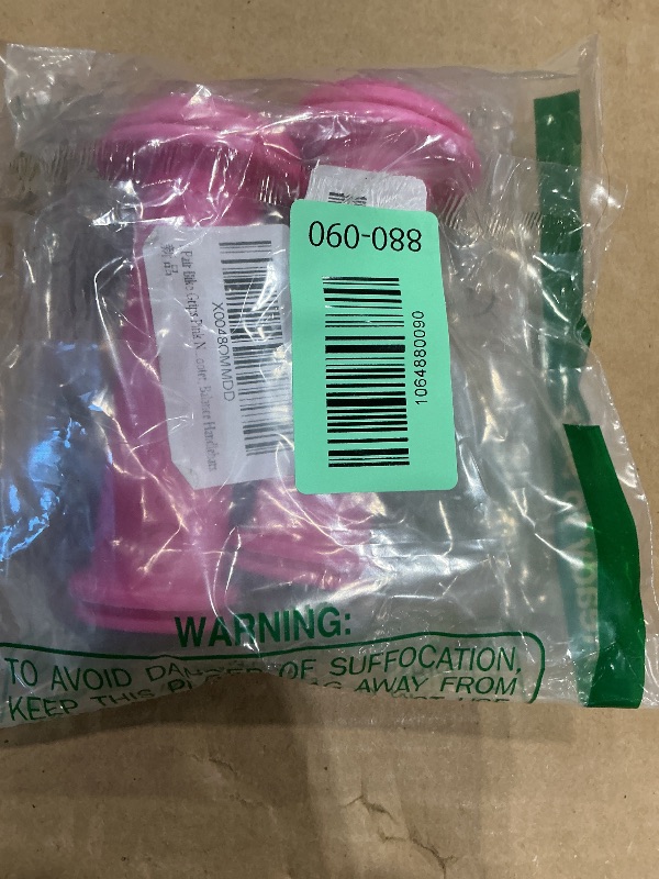 Photo 1 of 1 Pair Bike Grips Pink Non Slip TPR Handle Grips, Handlebar Grips, Mountain Grips Lock on, for Boys Girls Scooter, Balance Handlebars