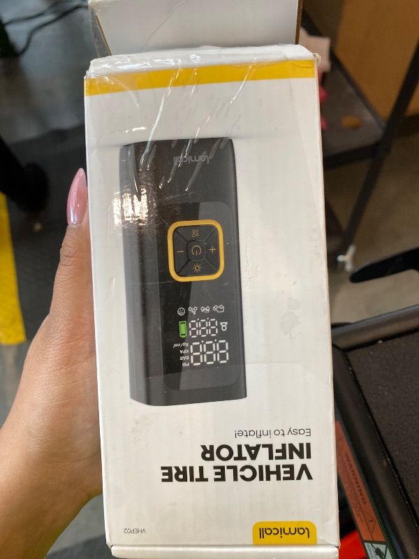 Photo 1 of *MISSING PARTS*
Tire Inflator Portable Air Compressor - Lamicall [4X Faster][150 PSI] Car Bike Air Pump, Rechargeable Battery, Pressure Gauge Display, LED Light, Car Cordless Pump, Gifts for Motorcycle, Bike, Ball