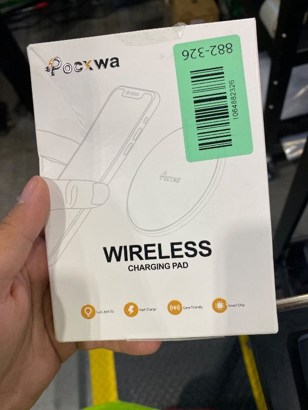 Photo 1 of *UNTESTED*
Pocxwa 15W Wireless Charger Compatible with iPhone 15 Pro Max 14 13 12 11 XS XR X, Samsung Galaxy S24 S23 S22 S21 S20 S10 S9 S8, Note 20, LG V60 G8 ThinQ Fast Wireless Charging Pad with QC3.0 Adapter