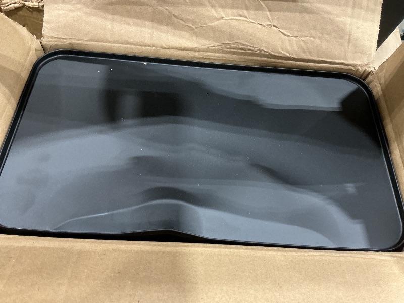 Photo 1 of *MINOR DAMAGE - USED*
Phyllia Bread Box, Metal Bread Storage Container with Bamboo Lid Usable as Cutting Board, Breadbox Holder for Kitchen Countertop, 13 x 7 x 5.3 inch (Black)