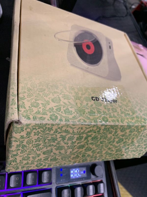 Photo 1 of ***MISSING REMOTE, SELLING FOR PARTS, FINAL SALE***CD Player Portable with Bluetooth 5.1Desktop CD Player with HiFi Sound Speakers,Remote Control,Dust Cover,LED Display,Boombox FM Radio,USB/AUX for Home (Pink)***MISSING REMOTE, SELLING FOR PARTS, FINAL SA