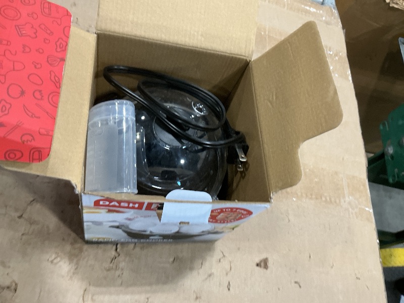 Photo 1 of *UNTESTED*
DASH Electric Rapid Egg Cooker for Hard Boiled/Poached/Scrambled Eggs or Omelets with Auto Shut-Off Feature, Black, 7 Egg Capacity