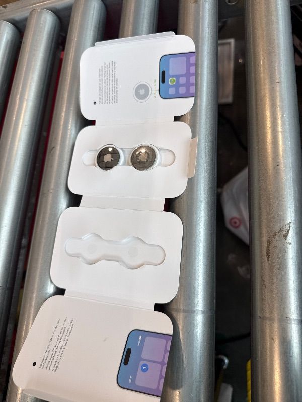 Photo 1 of **PARTIAL SET**
Apple AirTag (1st Generation) 4 Pack Keep Track of and find Your Keys, Wallet, Luggage, Backpack, and More. Simple one-tap Set up with iPhone or iPad, Bluetooth