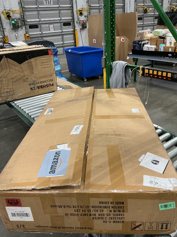 Photo 1 of **THIS IS BOX 3/3**110" Sectional Couches for Living Room,U Shaped Big Sofa Couch with Double Chaise,Modern 4 Seat Modular Sofa Couches with Thick Cushion & Soft Backrest,New Grey