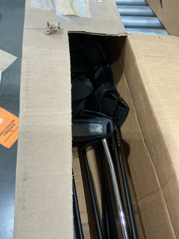 Photo 1 of *MINOR DAMAGE - USED*
KVV Ultra Lightweight Club Set with Graphite Shafts, Titanium Driver, 11-Piece PVD Coated Clubs, 5-S# Irons, Right-Handed for Men No Golf Bag Included