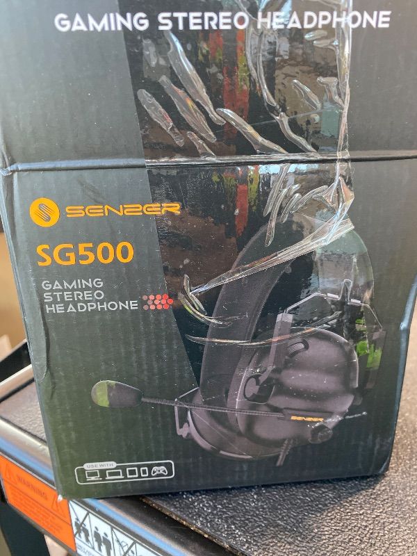 Photo 1 of *UNTESTED*
SENZER SG500 Surround Sound Pro Gaming Headset with Noise Cancelling Microphone - Soft Memory Foam Padding - Portable Foldable Headphones for PC, PS4, PS5, Xbox One, Switch - Black