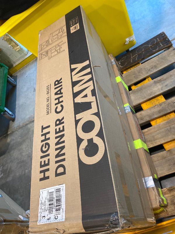 Photo 1 of *USED*
COLAMY Upholstered Counter Height Bar Stools Set of 2, Modern Kitchen Island Barstools Chairs with Cross Back and Wood Legs for Dining Room Bar, Light Brown Wash