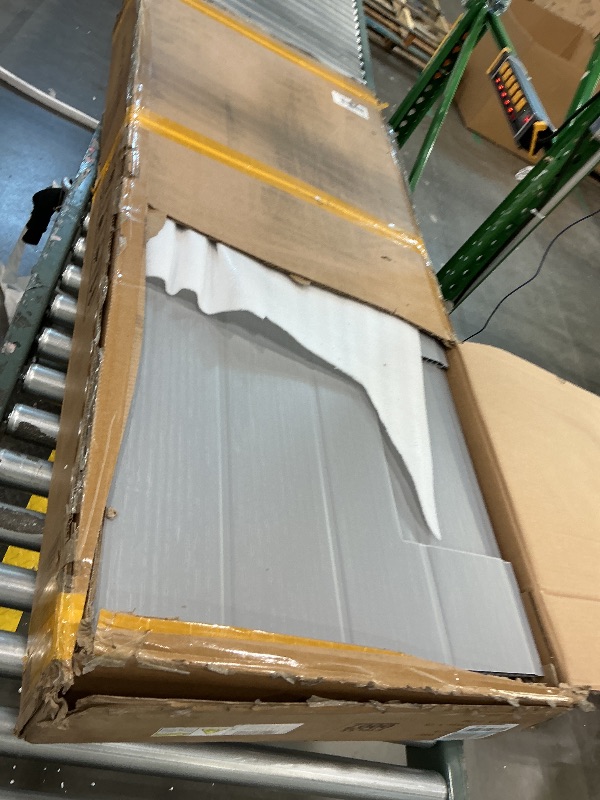 Photo 1 of *PARTIAL SET*
DWVO 5x3ft Resin Outdoor Storage Shed with Floor, Waterproof Lockable Storage Shed with Window, Plastic Outside Tool Storage for Garden, Backyard, Patio, Lawn,Gray