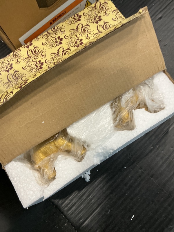 Photo 1 of ***MINOR DAMAGE*** Elephant Statue For Home Decor.Gold Elephant Decor For Living Room,Office,Shelf,Table Centerpiece Decorations.Elephant Gifts for Women,Mom.Good Luck Elephant Figurines.Home Decor Living Room.(Gold)