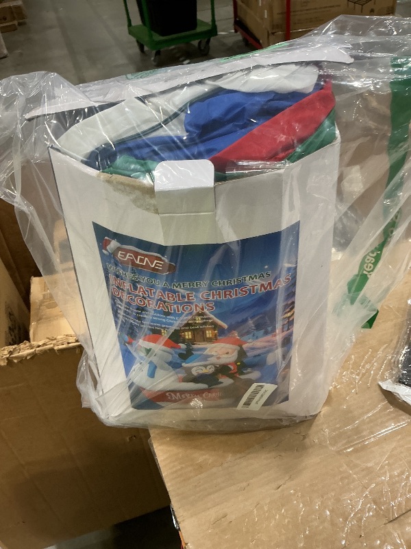 Photo 1 of *UNTESTED*
EAONE 8 FT Christmas Inflatable Inflatable Fishing Santa Snowman Outdoor Decorations, Funny Christmas Blow Ups Yard Decoration with Lights for Garden Lawn Xmas Holiday Decor