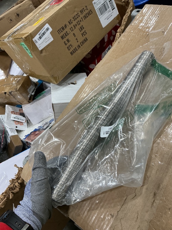 Photo 1 of 1.5x15.55" Exhaust Flex Pipe for Car,Double-layer Flex Pipe Exhaust for Efficient Exhausts & Improving Running Efficiency,Stainless Car Accessories Flexible Pipes for Auto System