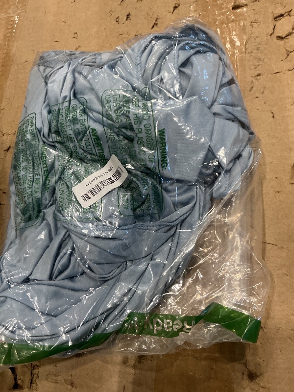 Photo 1 of 10 ft x 10 ft Wrinkle Free Dusty Blue Backdrop Curtain for Parties, 2 Panels 10ft Polyester Dusty Blue Photo Backdrop Drapes for Graduation Birthday Wedding Party Stage Curtains