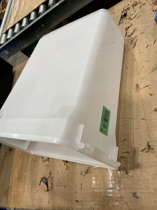 Photo 1 of **MISSING LID**
IRIS USA Dog Food Storage Container, Airtight Lid, 2-Cup Scoop, Up to 13 Pounds Pet Food Storage, Versatile Pet Food Bin, Treats, BPA Free, Dark Gray