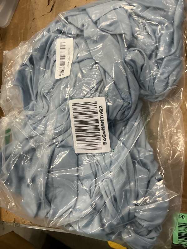 Photo 1 of 10 ft x 10 ft Wrinkle Free Dusty Blue Backdrop Curtain for Parties, 2 Panels 10ft Polyester Dusty Blue Photo Backdrop Drapes for Graduation Birthday Wedding Party Stage Curtains