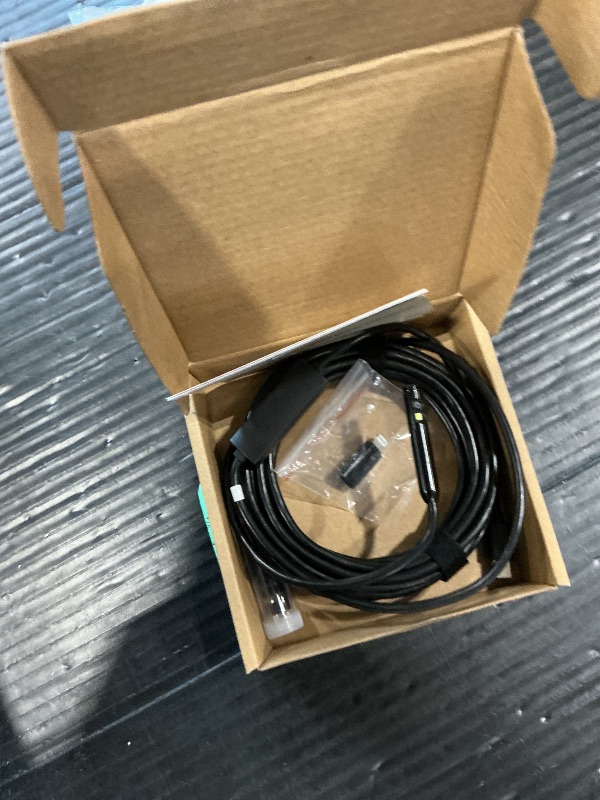 Photo 1 of [Dual-Lens] Endoscope Camera with Light, 1920P HD Borescope with 8+1 Adjustable LED Lights, IP67 Waterproof 16.5FT Semi-Rigid Snake Cord Inspection Camera for iPhone, iPad and Android Phone (Type C)