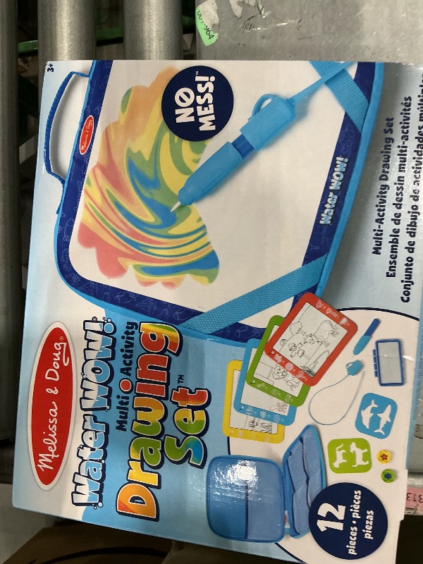 Photo 1 of *MINOR DAMAGE - USED*
Melissa & Doug Water Wow! Take-Along Reusable Color-Reveal Drawing Set Mess-Free Multi-Activity Pad with Water PenTravel Toy for Toddlers & Kids Ages 3+