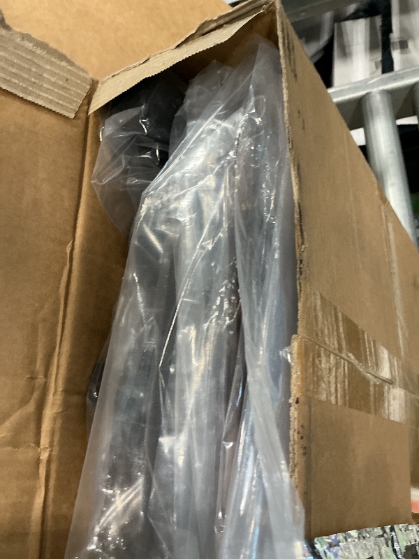 Photo 1 of ***MISSING 1 WHEEL*** alentar Large-Size Portable Laptop Rolling Desk with Wheels, Adjustable Height and Tilt Top Stable Mobile Over-Bed Table for Home Use - Brown