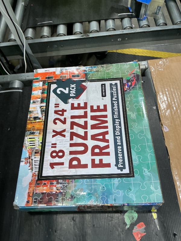 Photo 1 of [2 Pack] Puzzle Frame Kit to Display Your Puzzles - Easy to Assemble Frames for Jigsaw Puzzles - Puzzle Mounting Kit with Screws - 18x24