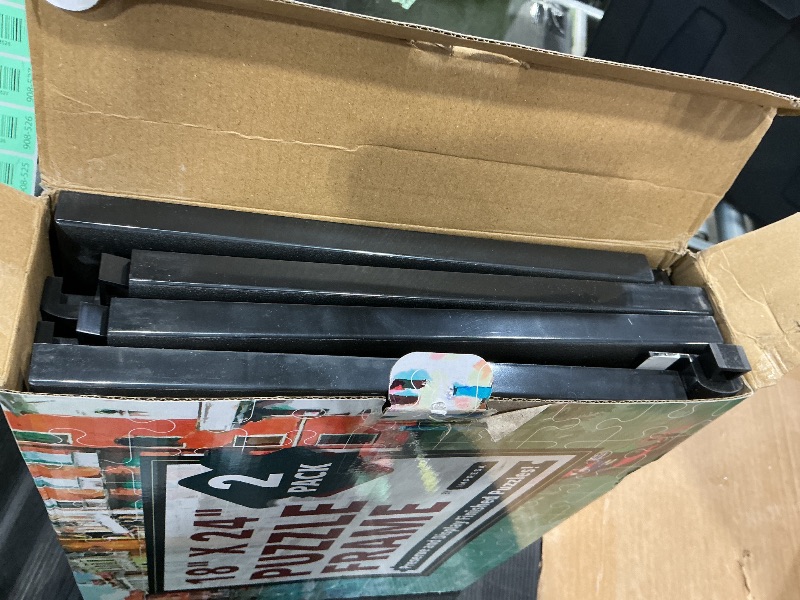 Photo 1 of [2 Pack] Puzzle Frame Kit to Display Your Puzzles - Easy to Assemble Frames for Jigsaw Puzzles - Puzzle Mounting Kit with Screws - 18x24