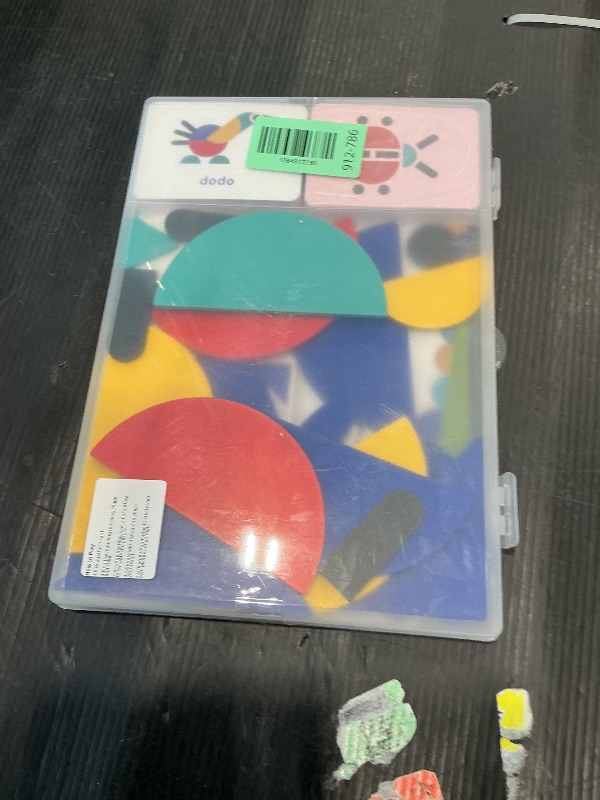 Photo 1 of *MISSING PARTS UNKNOWN*
LiKee Open Ended Wooden Shape Puzzles (36 Blocks&60 Cards) for Toddlers 3+ Years Old, Montessori Development Toys Preschool Education Activity Travel Toy Board Games for Kids 4-8 Yrs