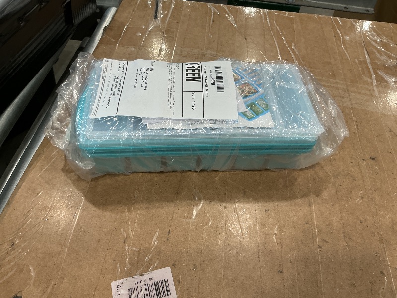 Photo 1 of 1/2 Cup Silicone Freezer Tray With Lid - Silicone Freezer Molds 2-Pack For meal prep & freezing of various sauces and other dishes, makes 12 perfect 1/2 cup portions cubes,oven and dishwasher safe