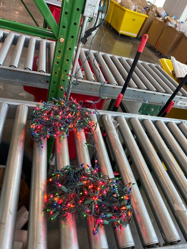 Photo 1 of ***MISSING ONE SET*** 3 Sets Christmas Lights, 150 Count 33 FT Each Mini String Lights, Green Wire Fairy Lights, 120V UL Certified Connectable Xmas Tree Light for Holiday Winter Patio Party Outdoor Decoration, Multicolor