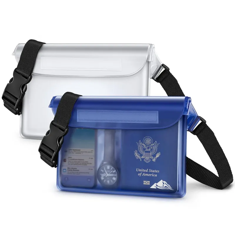 Photo 1 of ** clear bag only**
Waterproof Fanny Pack, Waterproof Pouch Dry Bag 2/3/4 Pack for Phone Passport...