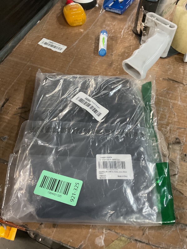 Photo 1 of (48 x 240 in.) Halloween Creepy Cloth, DealKits Spooky Giant Cheese Cloth Tapestry for Halloween Party Supplies Decorations Outdoor Yard Home Wall Decor, Black