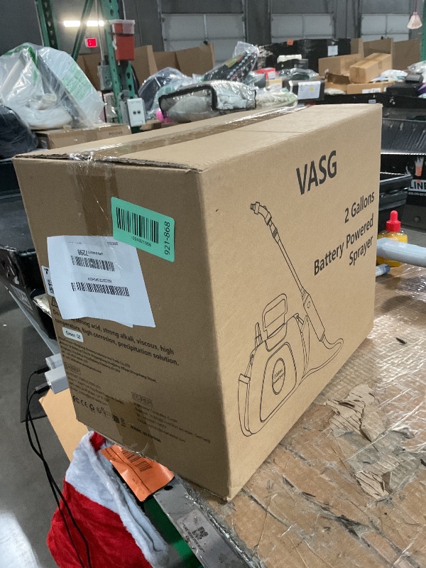 View 2 of (pump not working)(sold for parts) 2 Gallon Battery Powered Garden Sprayer, Electric Sprayer, Weed Yard Lawn Sprayers with 5 Mist Nozzles