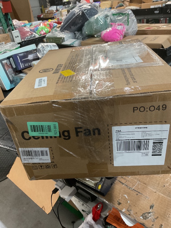 Photo 1 of **************missing light cover**************
ZMISHIBO 52 Inch Ceiling Fan with Light, App&Remote Control, Flush Mount Low Profile, Dimmable 20W LED Light, Quiet Reversible Motor for Bedroom, Living Room, Apartment, Black