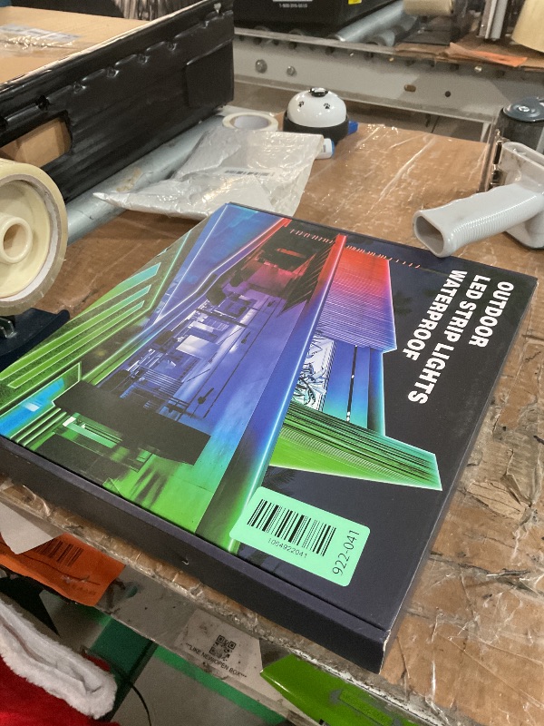 Photo 1 of 100Ft Outdoor LED Strip Lights Waterproof,Music Sync RGB IP68 Outside Led Light Strips Waterproofs with App and Remote,Exterior Led Rope Lights Waterproof for Deck,Balcony,Roof,Garden,Pool