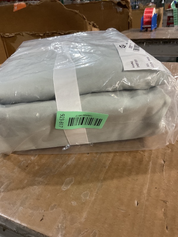 Photo 1 of UGG Full Sheet Set 4-Piece Luxury Cooling Sheets Deep Pockets Premium Bedding with 2 Pillow Shams Hypoallergenic Machine Washable Soft Lightweight Bed Set for Bedroom, Full, Mineral Green(Hedi)