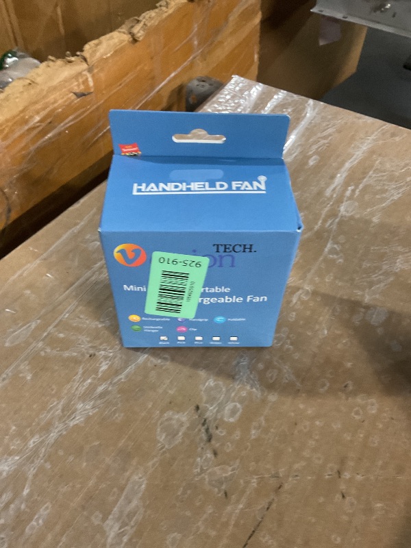 Photo 1 of **PARTS ONLY** **NONFUNCTIONAL** VersionTECH. Portable Handheld Fan, Powerful+Durable+4000mAh+180° Foldable, Mini Table Fans with USB Rechargeable Battery Operated Cooling Accessories for Personal Use, Travel, Office Black