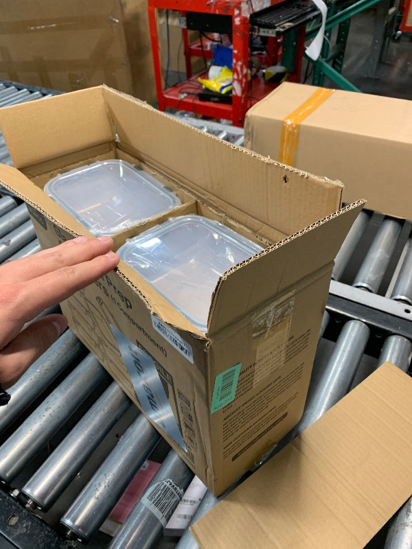 Photo 1 of [8-Pack,30 oz]Glass Meal Prep Containers,Glass Food Storage Containers,Airtight lunch Containers with Lids, Microwave, Oven, Freezer and Dishwasher