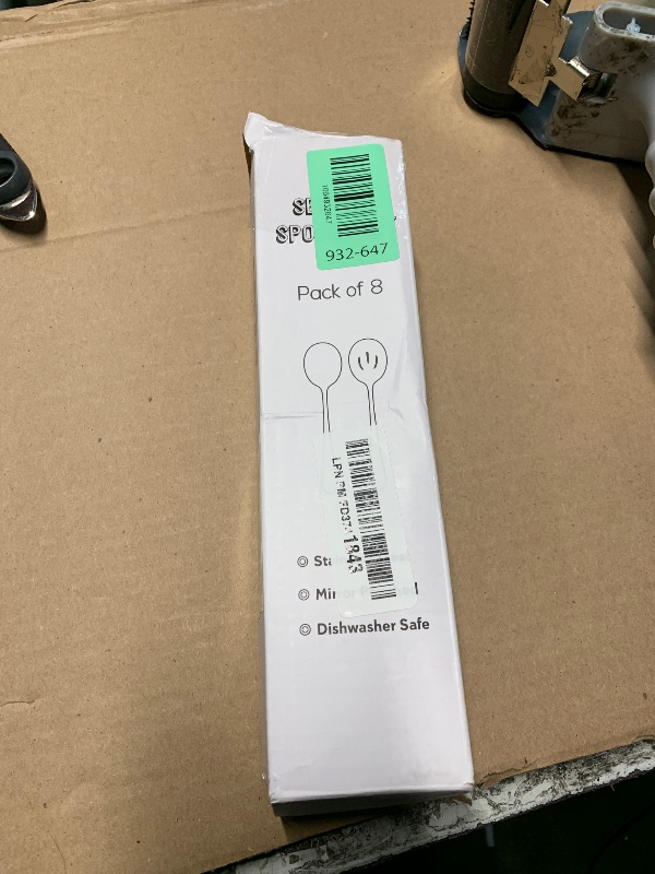 Photo 1 of ********ONLY THE SLOTTED SPOONS*************
Hiware 8-Piece Serving Set - Includes 4 Spoons and 4 Slotted Spoons, 18/8 Stainless Steel Buffet Utensils - Mirror Polished, Dishwasher Safe, 8.6-Inch