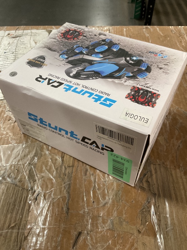 Photo 1 of ***PARTIAL SET - PRICE ADJUSTED***
Eulogia RC Stunt Car for Boys 5-12, High Speed 360° Rotating, Drift 4WD Remote Control Car with Headlights, 2.4GHz Electric Rechargeable Race Stunt Toy Car for Boys Girls Birthday (Blue)