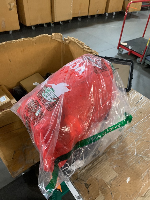 Photo 1 of (appears to be incomplete) 7.6 FT Christmas Inflatables Santa Sleigh and Reindeer Outdoor Decoration Santa Claus Inflatable Built-in LED Lights Blow Up