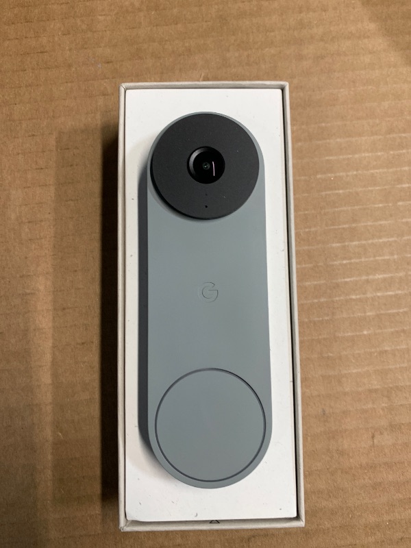Photo 1 of Google Nest Doorbell (Wired, 3rd Gen) - 2K Video and Gemini, Live View, Night Vision, 2-Way Audio - Works with Google Home - 2025 Model - Hazel