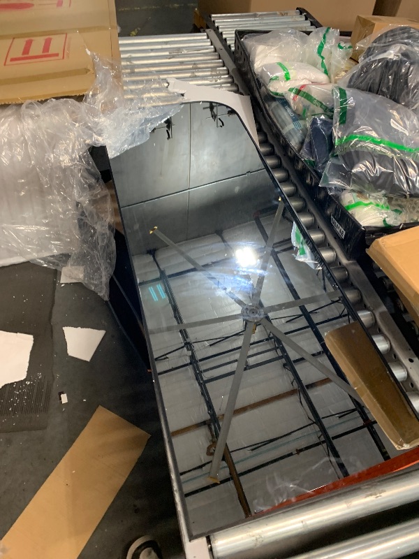 Photo 1 of *****STOCK PHOTO REFERENCE ONLY*****ZMYCZ Floor Length Mirror, 76"x34" Arch Full Length Mirror Hanging or Leaning, Body Mirrors with Stand, Arched-Top Wall Mounted Mirrors with Aluminum Frame for Bedroom (Black)