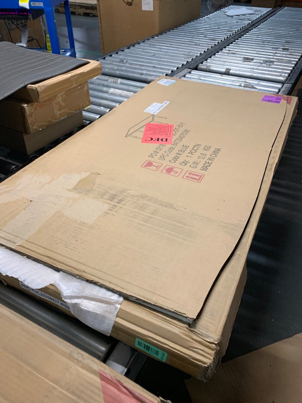 Photo 1 of ****PARTIAL SET; TOP OF TABLE ONLY, NO LEGS******Flash Furniture Emmy Adjustable Classroom Activity Table with 6 Stackable Chairs, Plastic Activity Table for Kids, 23.625" W x 47.25" L, Blue/Gray