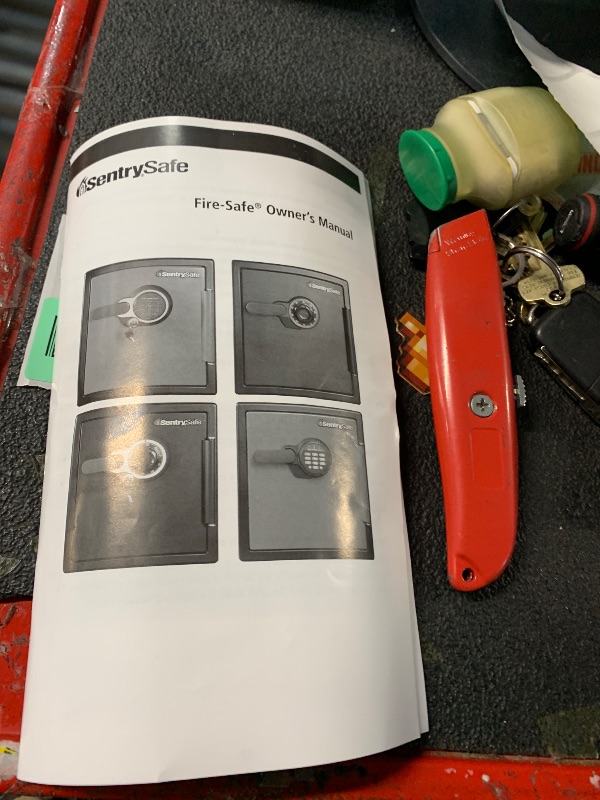 Photo 1 of ****UNABLE TO OPEN****SentrySafe Fireproof and Waterproof Gray Steel Home Safe with Digital Keypad Lock, Floor Safe with Interior Lighting Secures Money, Documents, 2.05 Cubic Feet, SFW205GQC