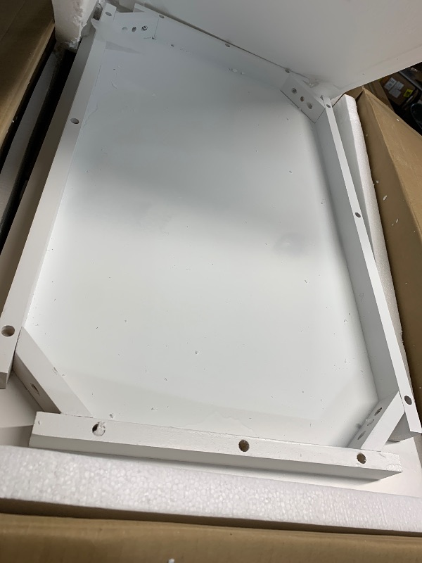 Photo 1 of ******DAMAGED - SEE NOTES/PICTURES***

Sweetcrispy 30" Bathroom Vanity with Sink, Bathroom Storage Vanity Sink with 1 Door&3 Drawers, Farmhouse Wooden Free Standing Bathroom Cabinet with Sink, Easy Assembly, NO Mirror Faucet (White)