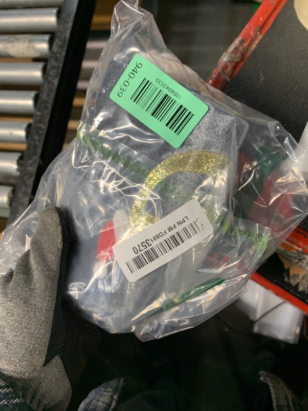 Photo 1 of ***(LETTER D/ STOCK PHOT FOR REFERENCE ONLY)***infleesh 20 Inches Monogrammed Christmas Stockings with Letters,Super Soft Christmas Stockings Large Monogram Stockings Red Letter Stockings for Christmas Holiday Xmas Gift…