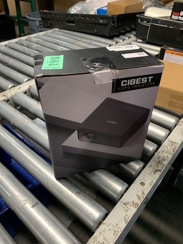 Photo 1 of ***STOCK PHOTO FOR REFERENCE ONLY***CiBest Mini Projector with WiFi and Bluetooth, Compatible with Netflix/YouTube/PrimeVideo, Electric Focus & Keystone, Short Throw Full HD 1080P Supported, Portable Outdoor/Indoor Use